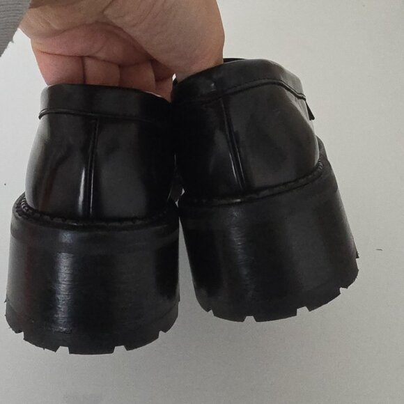 *SOLD* & OTHER STORIES | Patent Leather Chunky Loafers Black Sz 38 - Picture 6 of 8